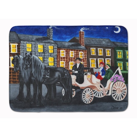 Carolines Treasures City Carriage Ride Horse Machine Washable Memory Foam Mat AMB1409RUG